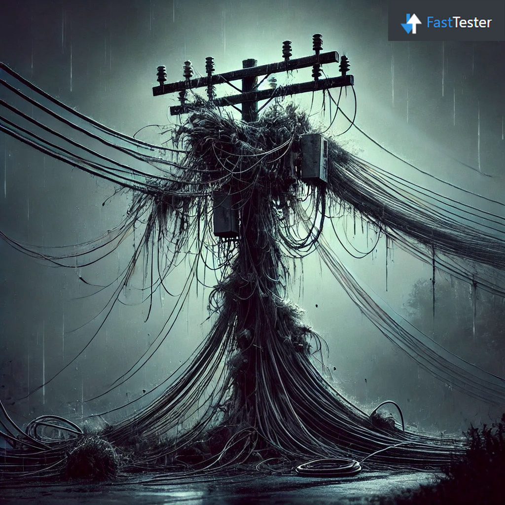 broken fiber wires